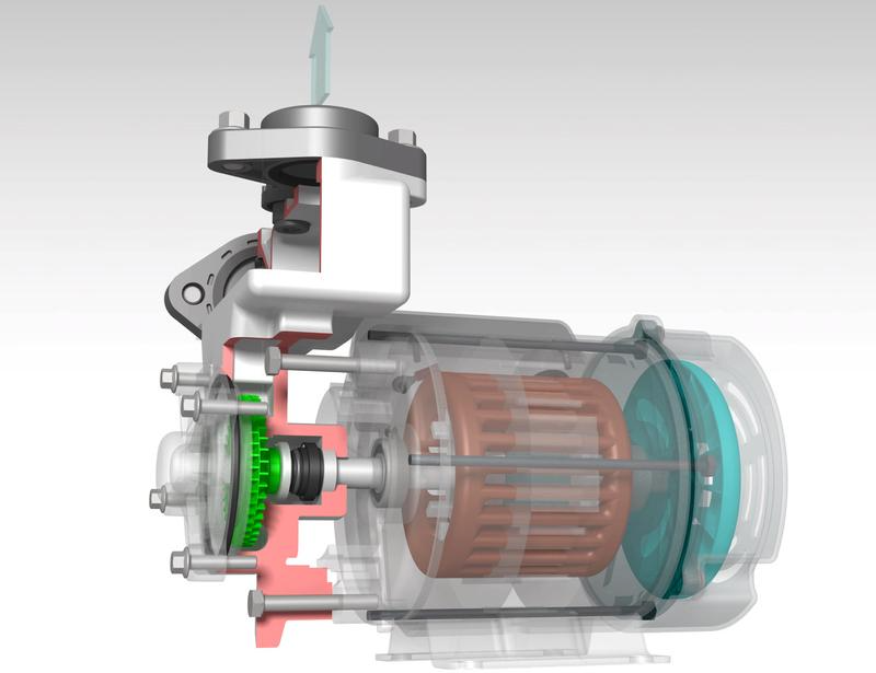 The working principle of a centrifugal pump