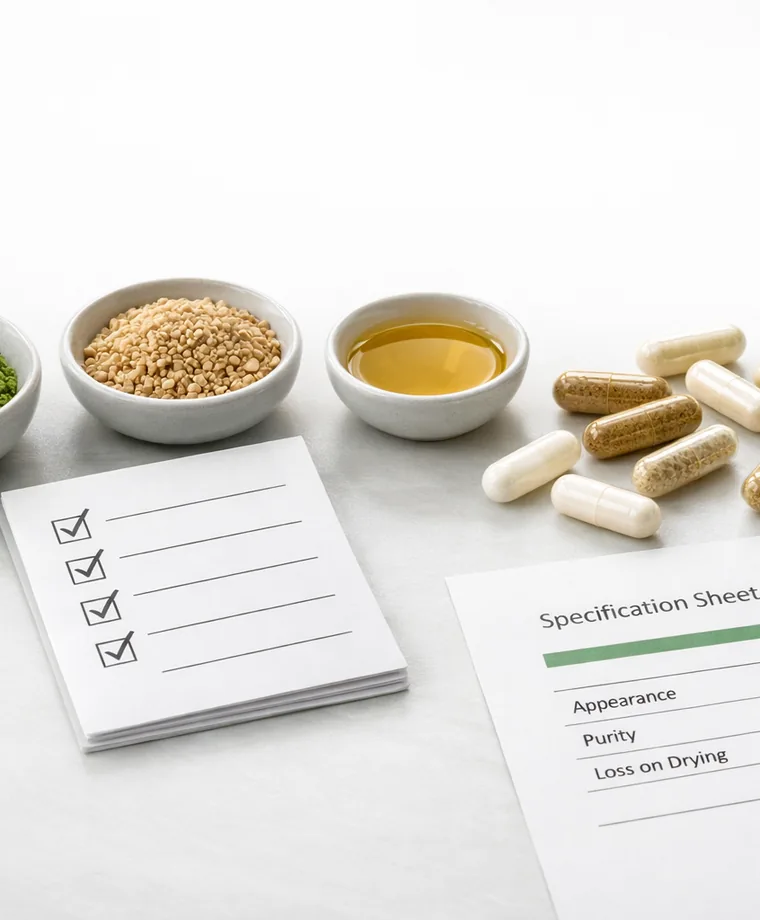 Ingredient checklist and project brief preparation